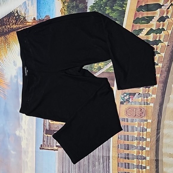 Eileen Fisher Pants - Eileen Fisher Black Cropped‎ Leggings Size Petite Large